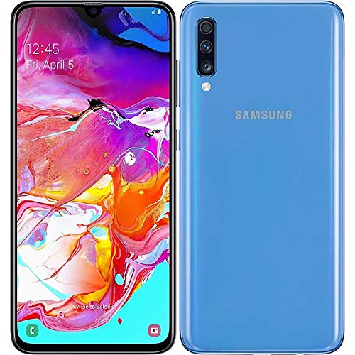 Samsung Galaxy A70 128GB/6GB SM-A705MN/DS 6.7" HD+ Infinity-U 4G/LTE Factory Unlocked Smartphone (International Version) (Black)
