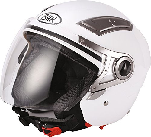 BHR 93317 Flip-Up Helmet, White, Large/Size : 59-60