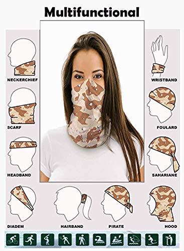 Aleumdr Seamless Face Cover Bandanas For Anti Dust 2020 Neck Gaiter Print Camouflage Scarf Cool Women Unisex Headband Headwear