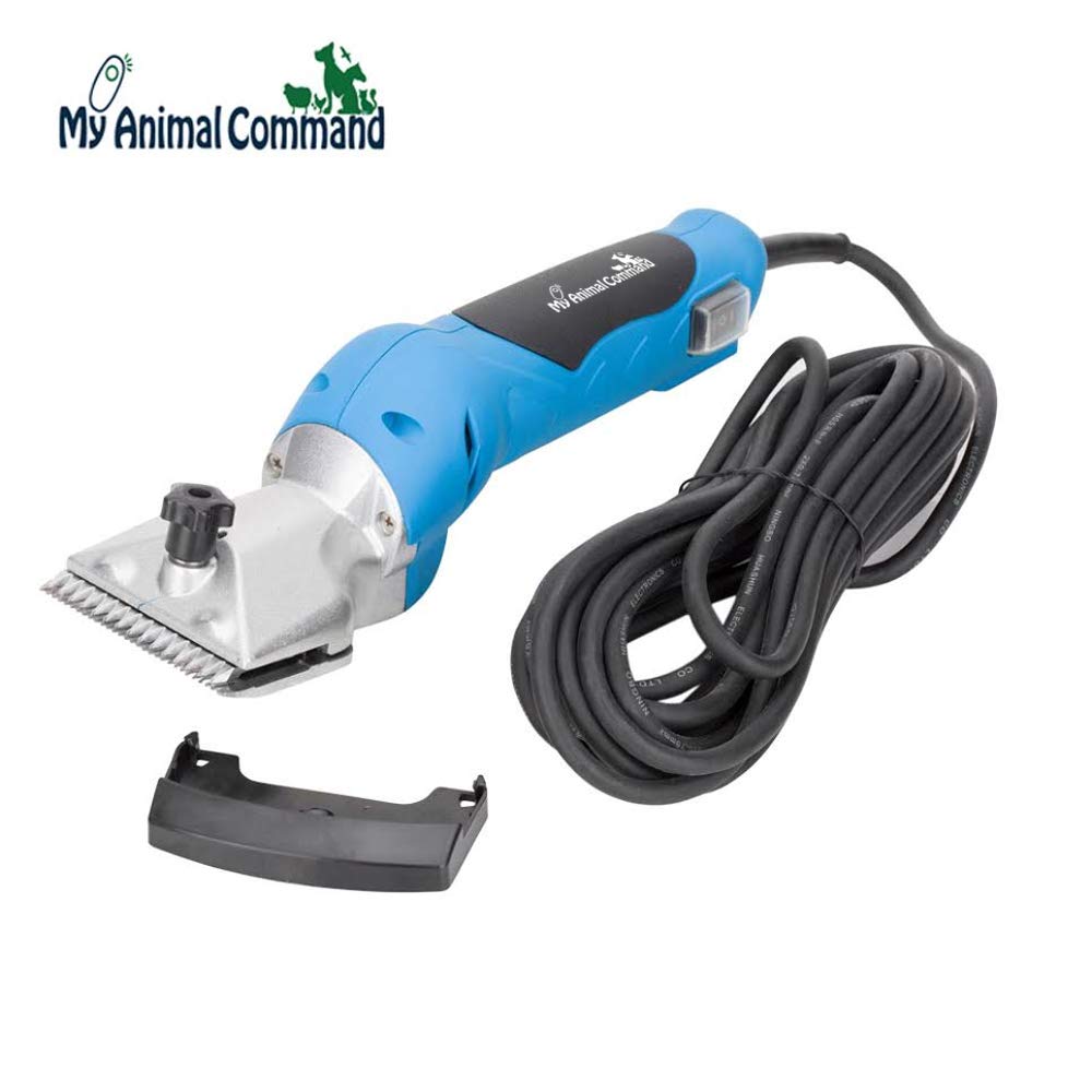 My Animal Command 110V Horse Clippers Professional Heavy Duty Kit, Professional Animal Grooming Clippers 2 Speeds Shaving Thick Coats Fur Horse Hair Ponies Equine Pigs Cattle Farm Livestock 2 Blades