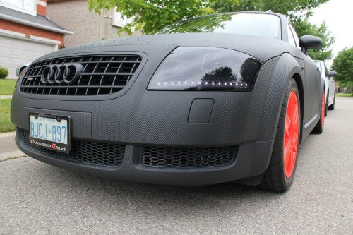2006-2012 KIA RIO5 BLACK Carbon Fiber Hood Dash Mirror Roof Wrap Sheet Vinyl Decal 60" x 60" 2007 2008 2009 2010 2011 06 07 08 09 10 11 12