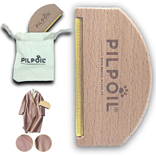Rasoir Anti Bouloche, Brosse Anti Peluche, Nettoyeur de Peluches Manuel Peigne Cachemire Vêtement, Manteau, Pull, Réutilisable, Retire Poils d'animaux des Vêtements , 1 Brosse + Sac Offert | Pilpoil