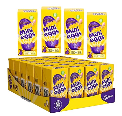 Cadbury Mini Eggs Pocket 38.6G × 24 - Easter Eggs Hunt - Easter Eggs Treat - Easter Eggs Gift Box of 24
