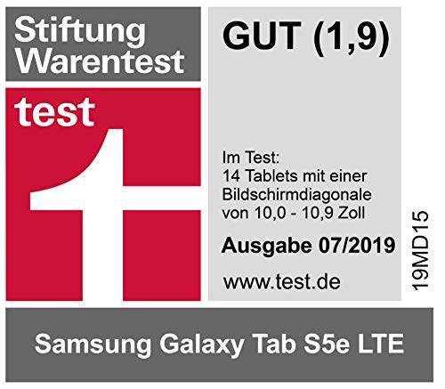 Samsung Galaxy Tab S5e (2019,LTE) SM-T725N 64GB 10.5" LTE Version Wi-Fi + 4G/LTE Tablet - International Version (Gold)