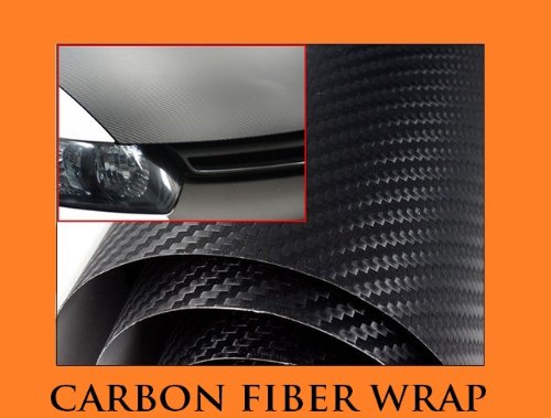 1996-1999 ISUZU OASIS BLACK Carbon Fiber Hood Dash Mirror Roof Wrap Sheet Vinyl Decal 60" x 60" 1997 1998 96 97 98 99