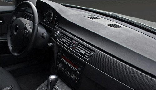 1996-2000 ISUZU HOMBRE BLACK Carbon Fiber Hood Dash Mirror Roof Wrap Sheet Vinyl Decal 60" x 60" 1997 1998 1999 96 97 98 99 00