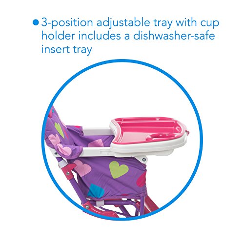 Cosco Simple Fold Deluxe High Chair, Monster Shelley