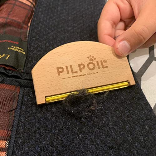 Rasoir Anti Bouloche, Brosse Anti Peluche, Nettoyeur de Peluches Manuel Peigne Cachemire Vêtement, Manteau, Pull, Réutilisable, Retire Poils d'animaux des Vêtements , 1 Brosse + Sac Offert | Pilpoil