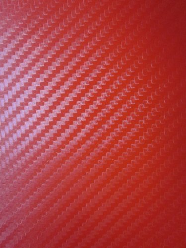 2011-2012 BMW F10 535I GT RED Carbon Fiber Hood Dash Mirror Roof Wrap Sheet Vinyl Decal 48'' x 60'' 11 12 XDRIVE X DRIVE F07 F10
