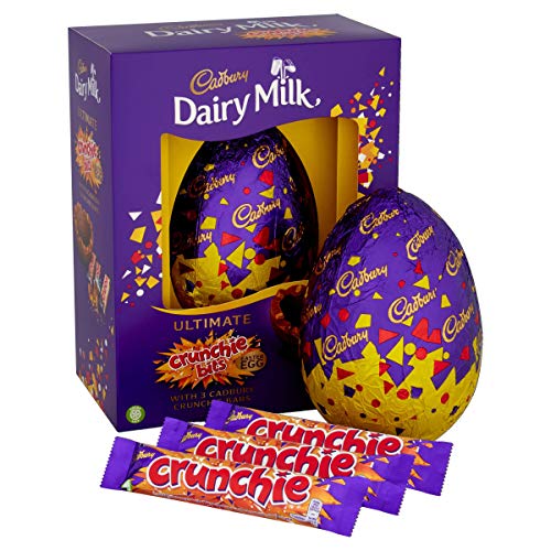 Cadbury Dairy Milk Crunchie Bits Ultimate Easter Egg with 3 Crunchie Bars 542 g
