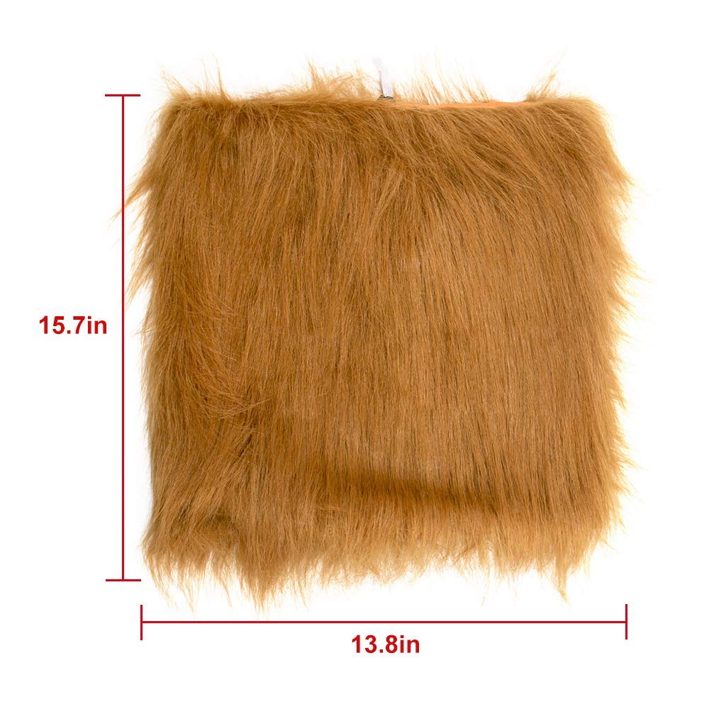 GABOSS Lion Mane Costume for Dog/Lion Wig for Large Pet Festival Party Fancy Hair Clothes, Brown