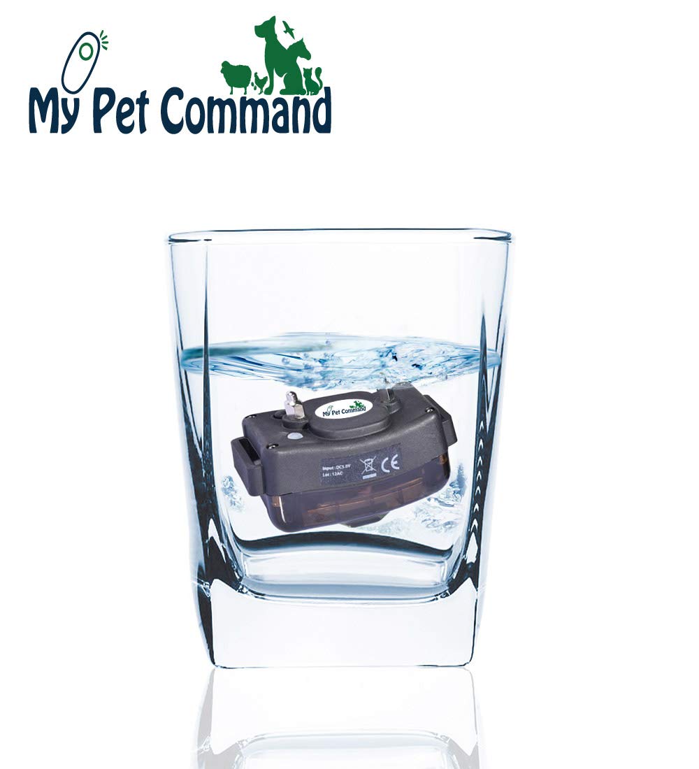 My Pet Command 1.25 Mile (6600 Ft) Dog Training Collar Safe Dog Shock Collar with Remote Shock, Vibrate, Tone and Flashing Beacon Lights Waterproof Rechargeable Dog Hunting add Up to 3 Collars