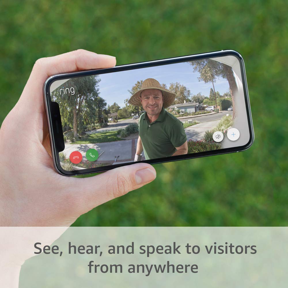 Ring Wireless Video Doorbell Pro with Chime & Transformer for iOS and Android