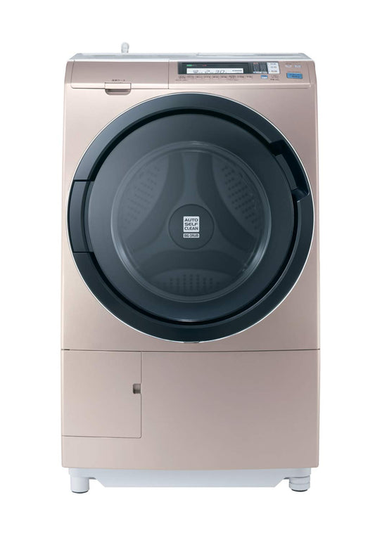 هيتاشي غسالة كهربائية ، 10.5 كغ ، تحميل من الامام ، ذهبي ، BD-S5500 CH