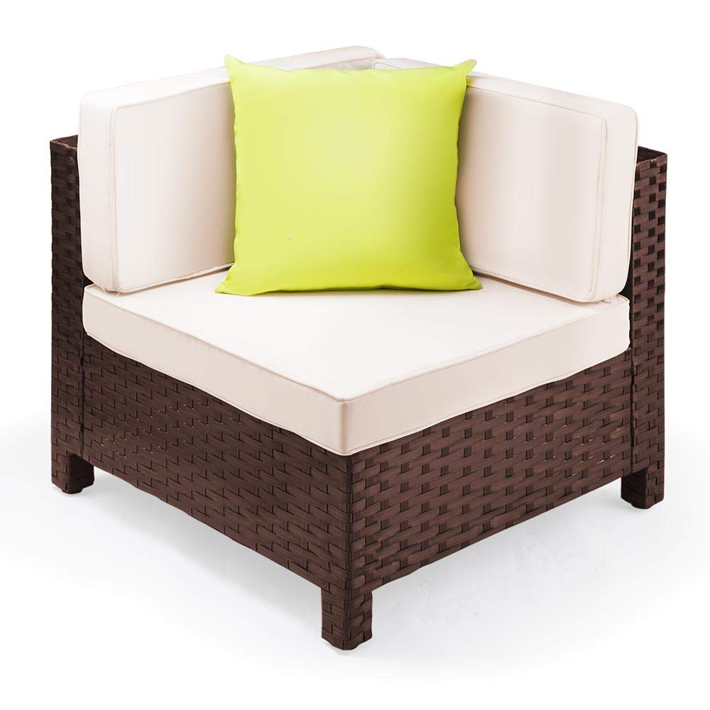 London Rattan Outdoor Modular Furniture, Brown