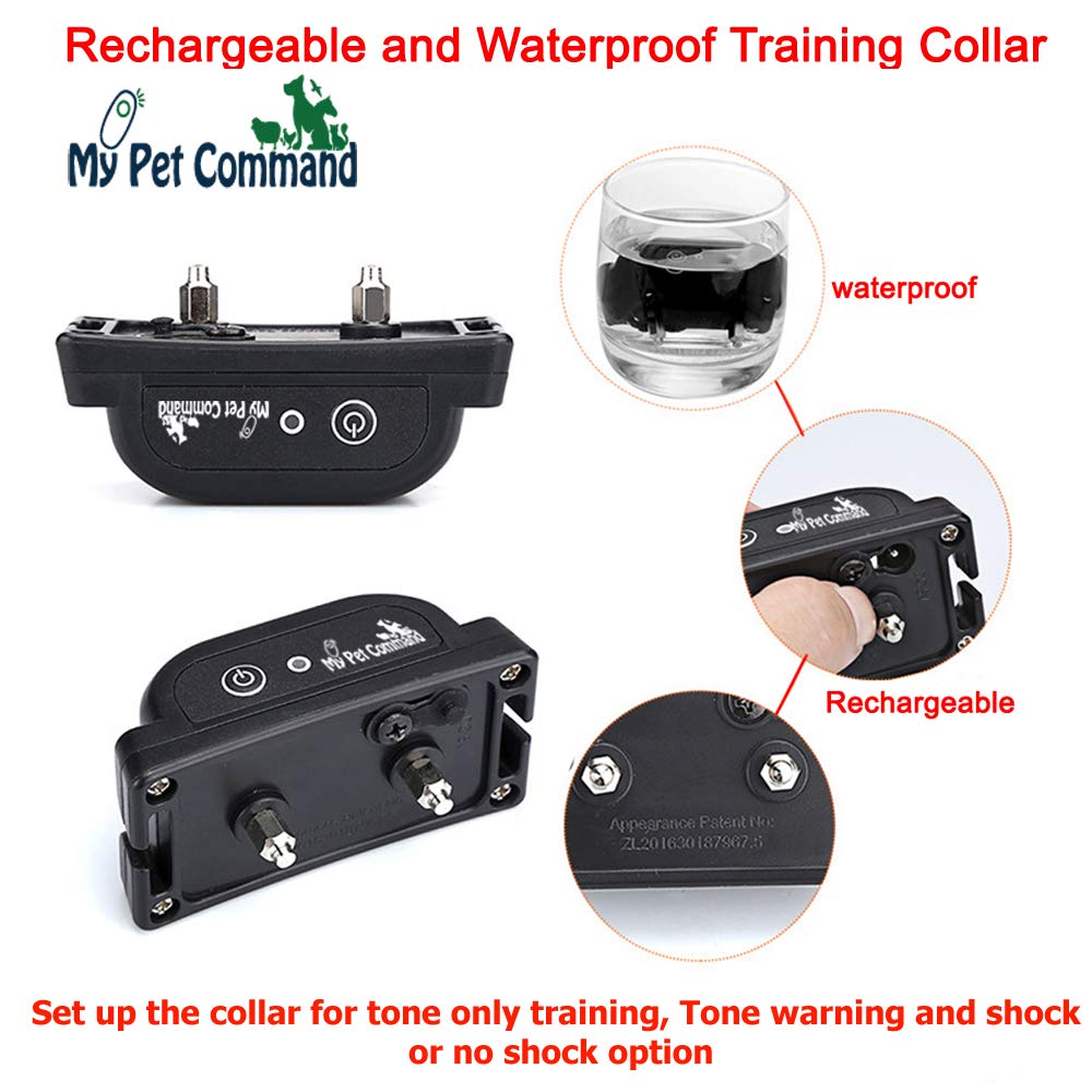 My Pet Command, Indoor Pet Barrier, Hidden Fence for Dogs and Cats Shock Collar, Rechargeable Wireless Indoor Pet Containment System with Adjustable Range