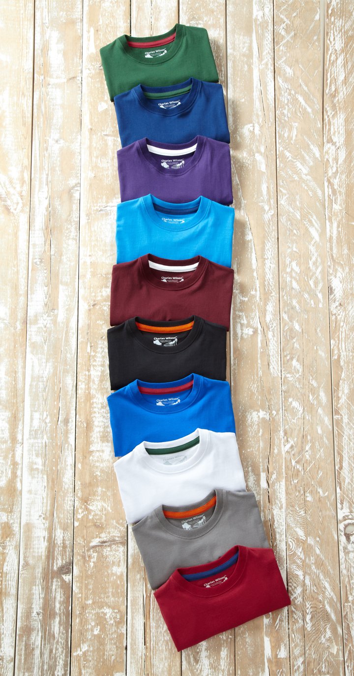 Charles Wilson Rund Krage T-shirt Paket Med 5