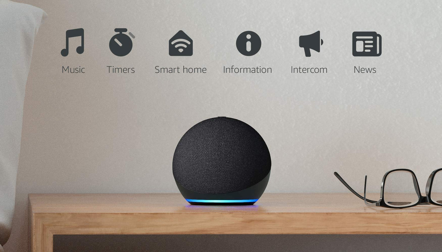 All-new Echo Dot (4th Gen) | Smart speaker with Alexa | Charcoal