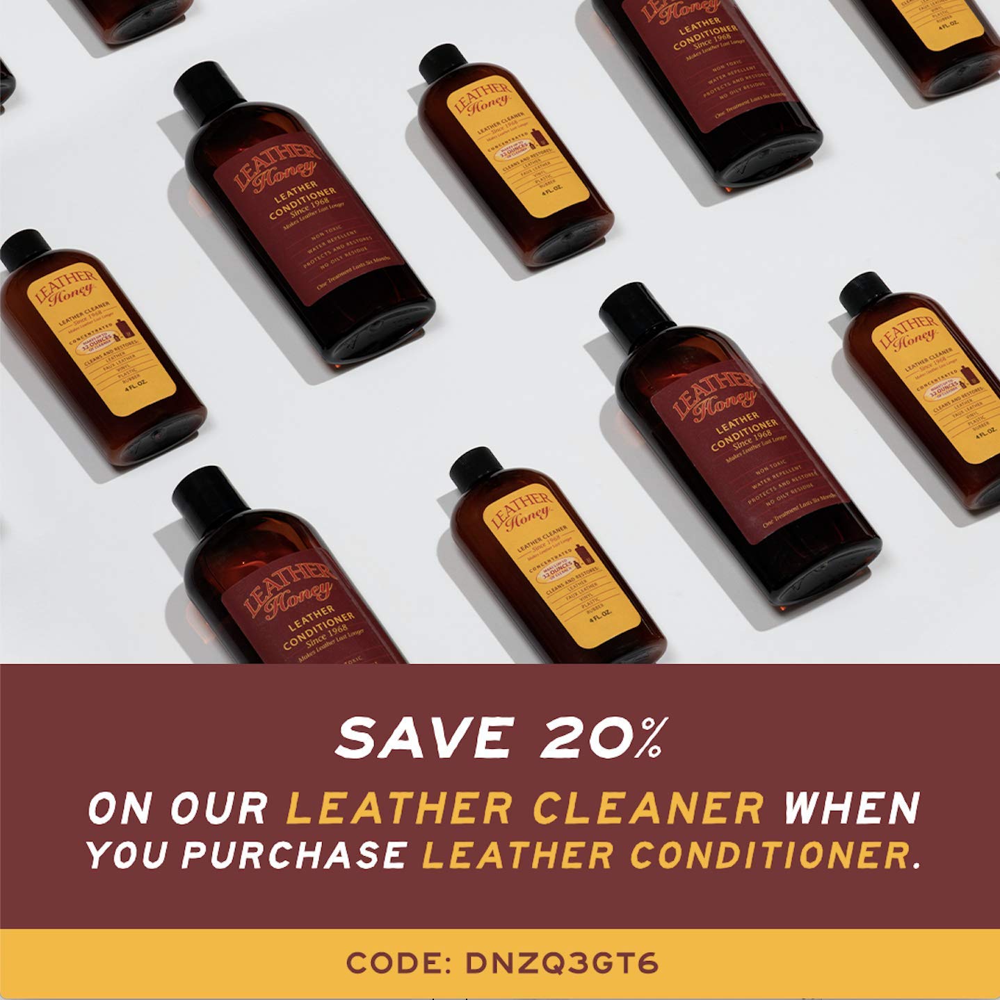 Leather Cleaner by Leather Honey: The Best Leather Cleaner for Vinyl and Leather Apparel, Furniture, Auto Interior, Shoes and Accessories. Concentrated Formula Makes 32 Ounces When Diluted!