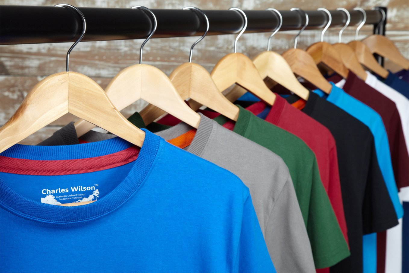 Charles Wilson Rund Krage T-shirt Paket Med 5