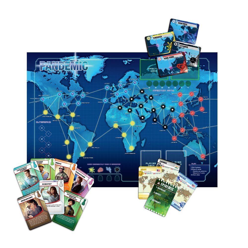 Z-Man Games Pandemic Board Game ‐ English Edition, Multi/colored