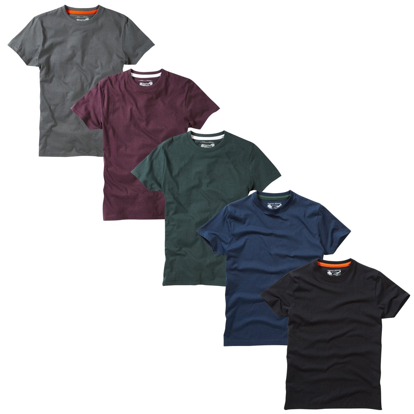 Charles Wilson Rund Krage T-shirt Paket Med 5
