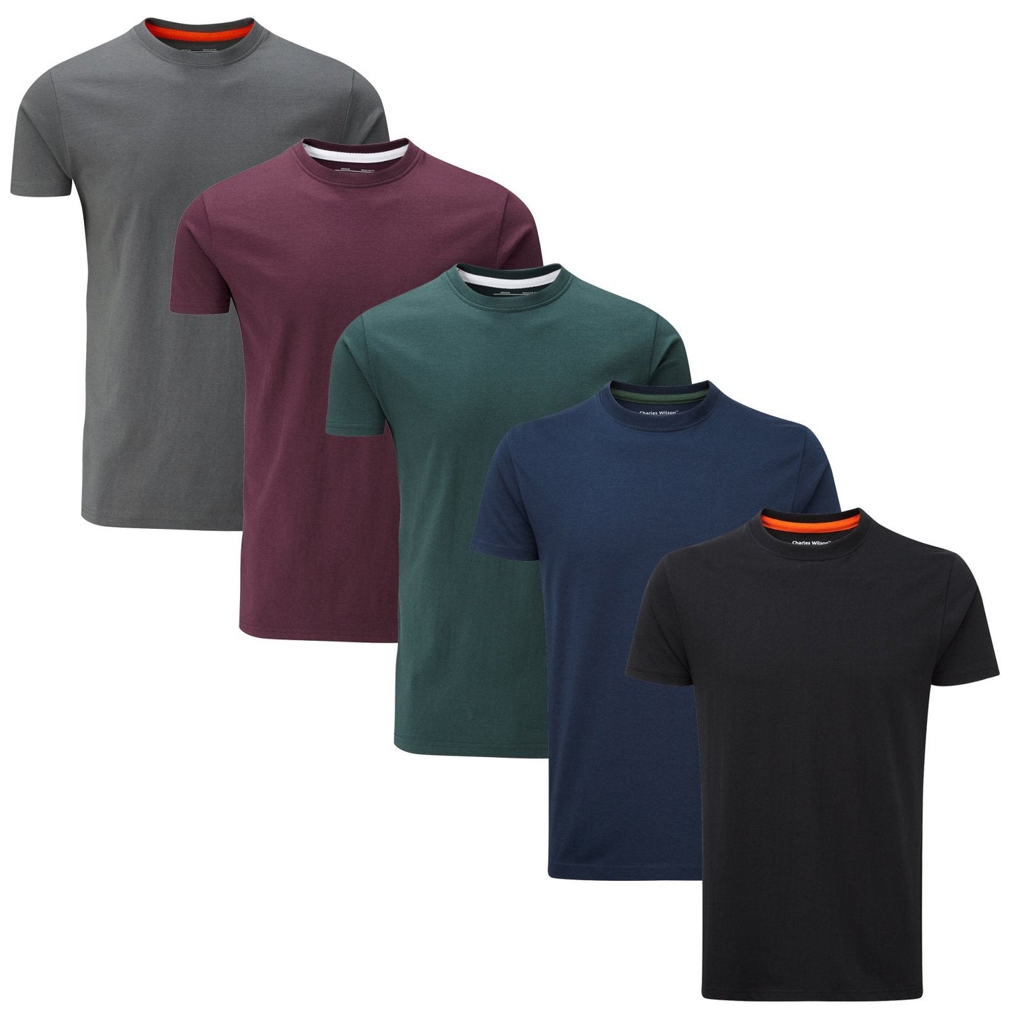 Charles Wilson Rund Krage T-shirt Paket Med 5