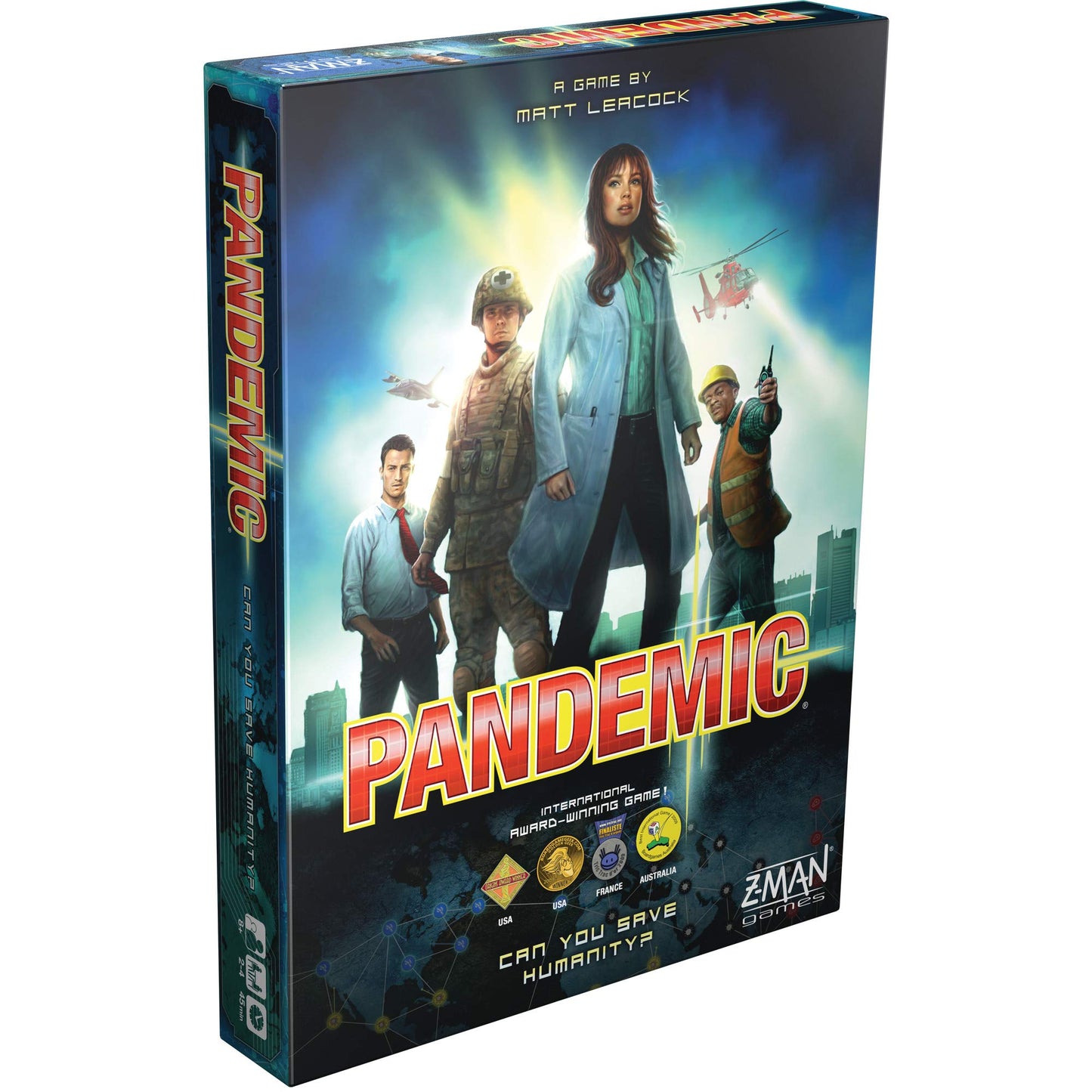 Z-Man Games Pandemic Board Game ‐ English Edition, Multi/colored