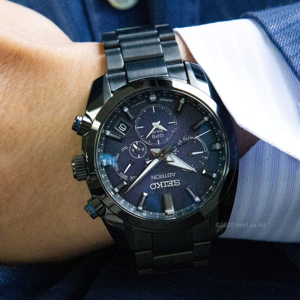 [セイコー]SEIKO 腕時計 ASTRON(アストロン) GPS時刻修正 ソーラー充電 オールブラック SBXC077 メンズ