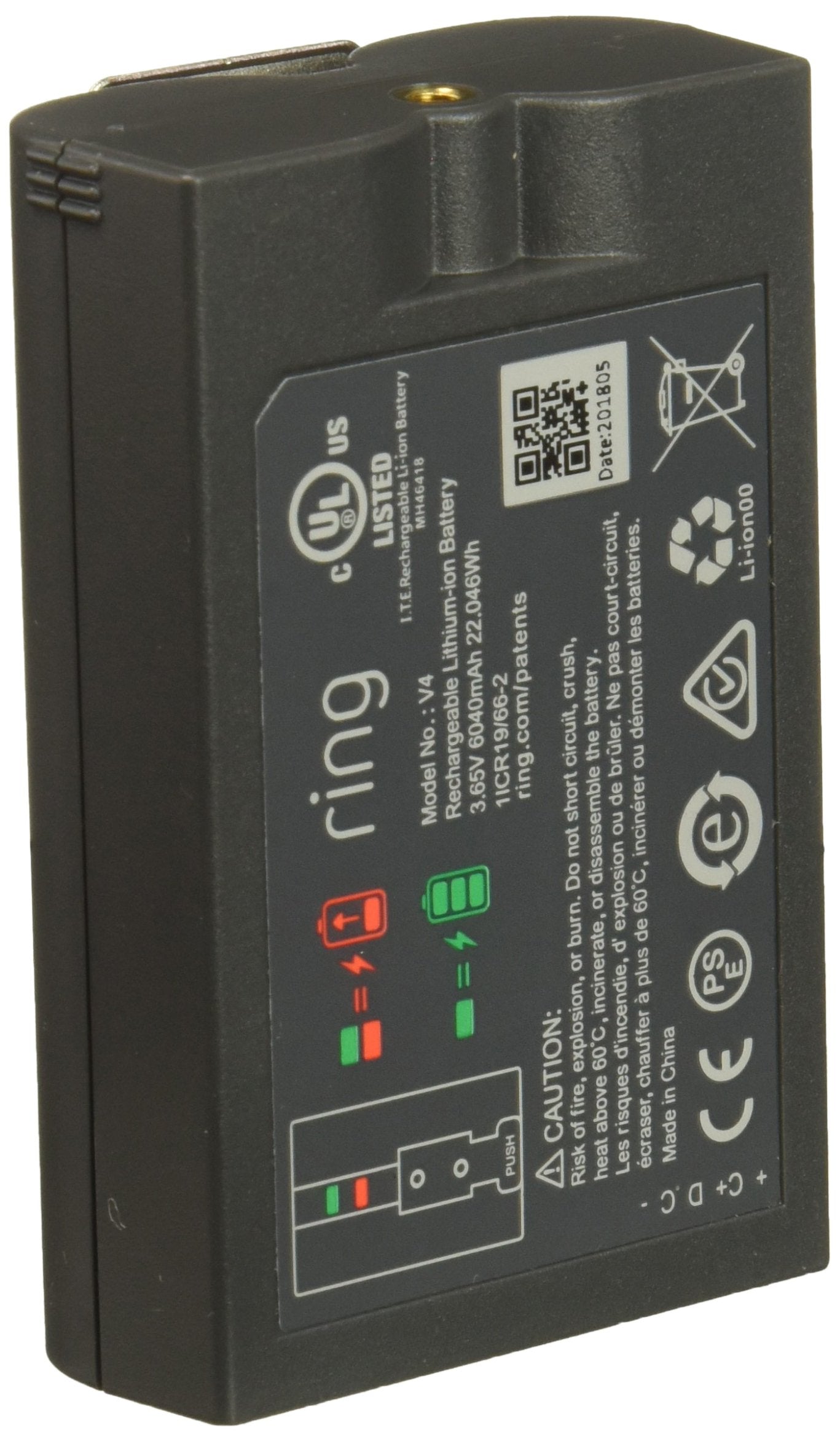 Ring Quick Release Battery Pack, Rechargeable Battery for Video doorbell 2 and Spotlight Cam