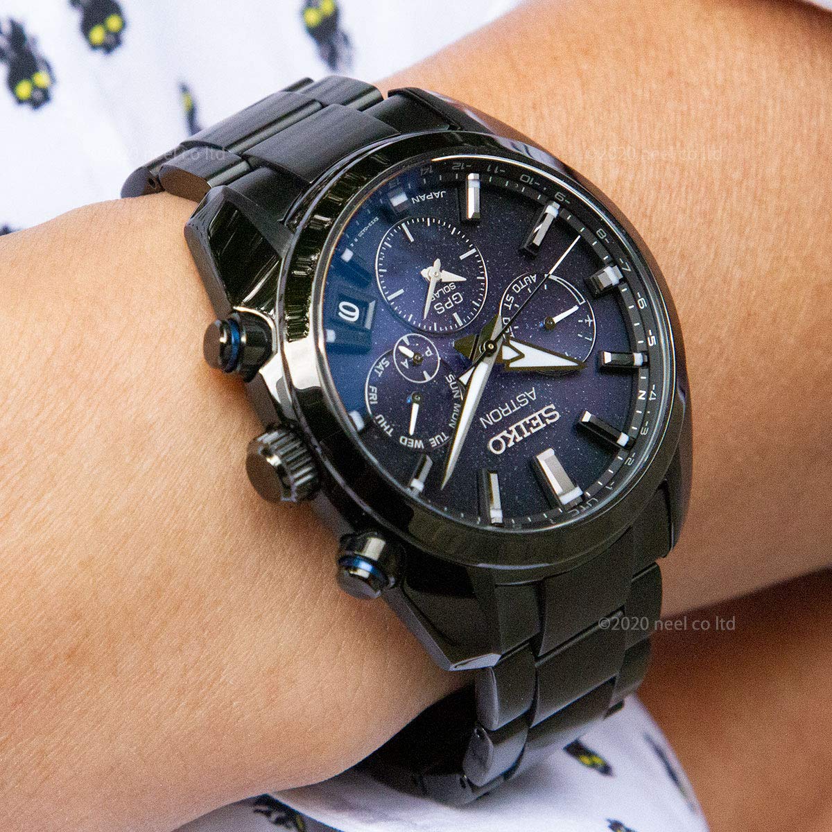 [セイコー]SEIKO 腕時計 ASTRON(アストロン) GPS時刻修正 ソーラー充電 オールブラック SBXC077 メンズ