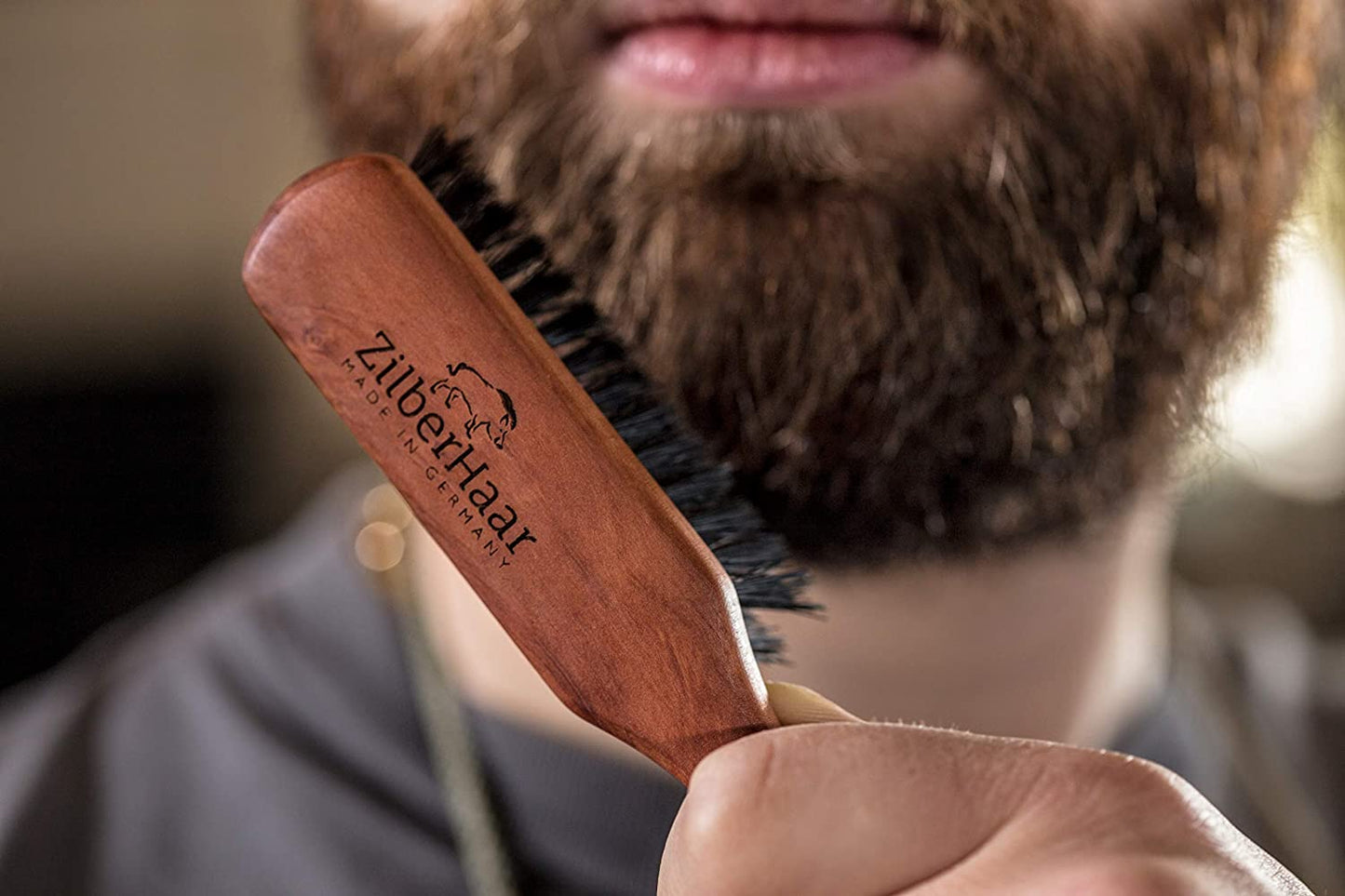 ZilberHaar Beard Brush Gift Set (Stiff)