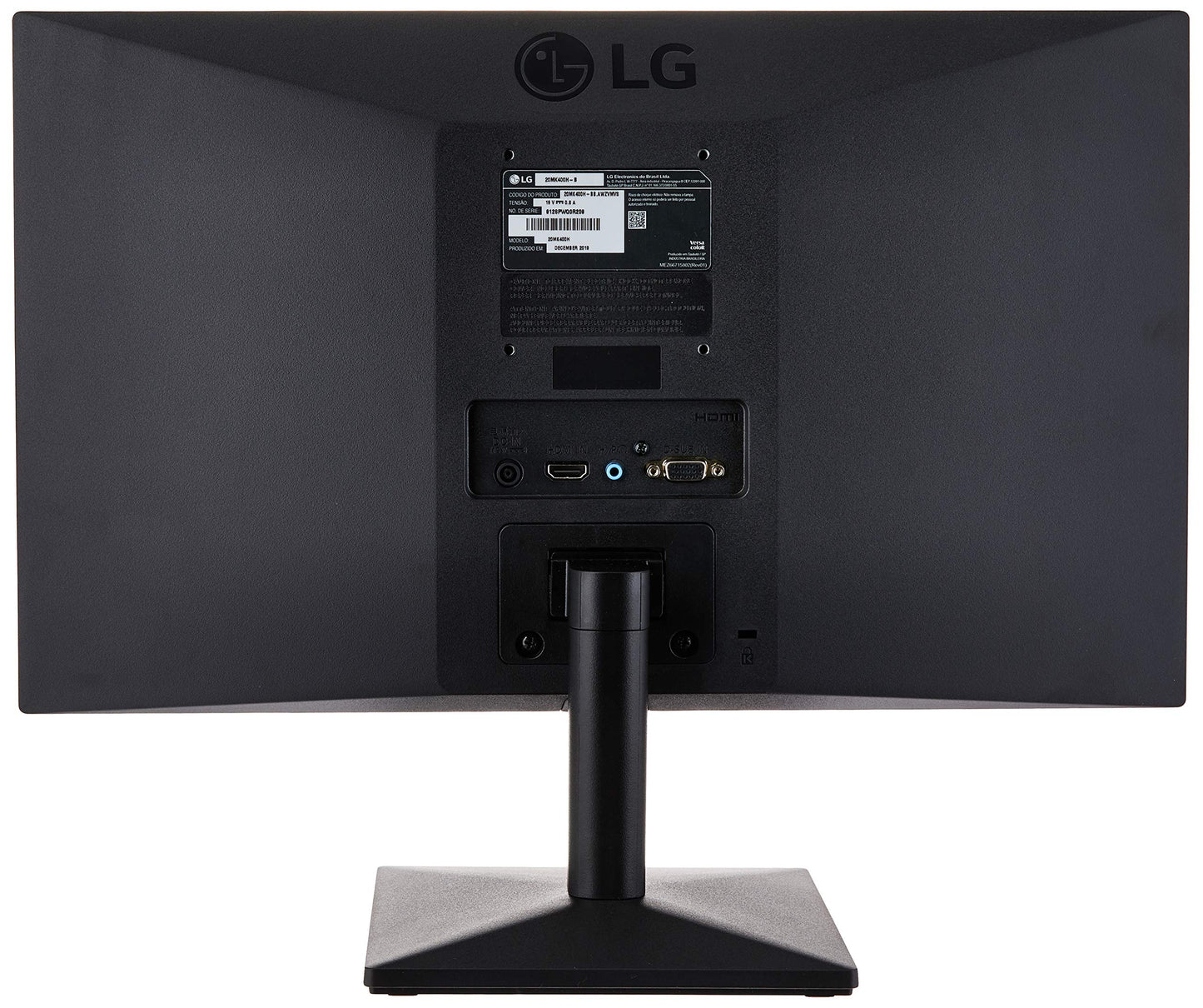 Monitor LG 19,5'' LED HD – HDMI, 2ms, Ajuste de Inclinação, Reader Mode, 4-Screen Split – 20MK400H
