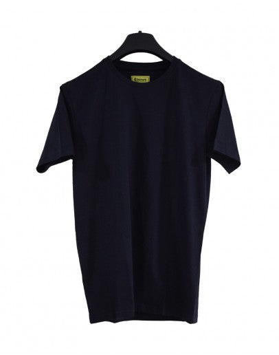 CLAWMARK Men Half sleeve Plain Black Colour T-shirt