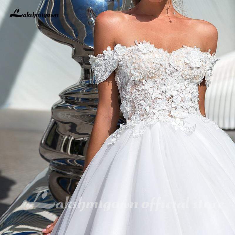 A-Line Weddding Dresses Sweetheart Off Shoulder