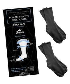 2 Pairs Pack - Extra Wide Diabetic Socks