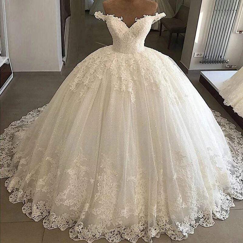 Lace Applique Wedding Dress