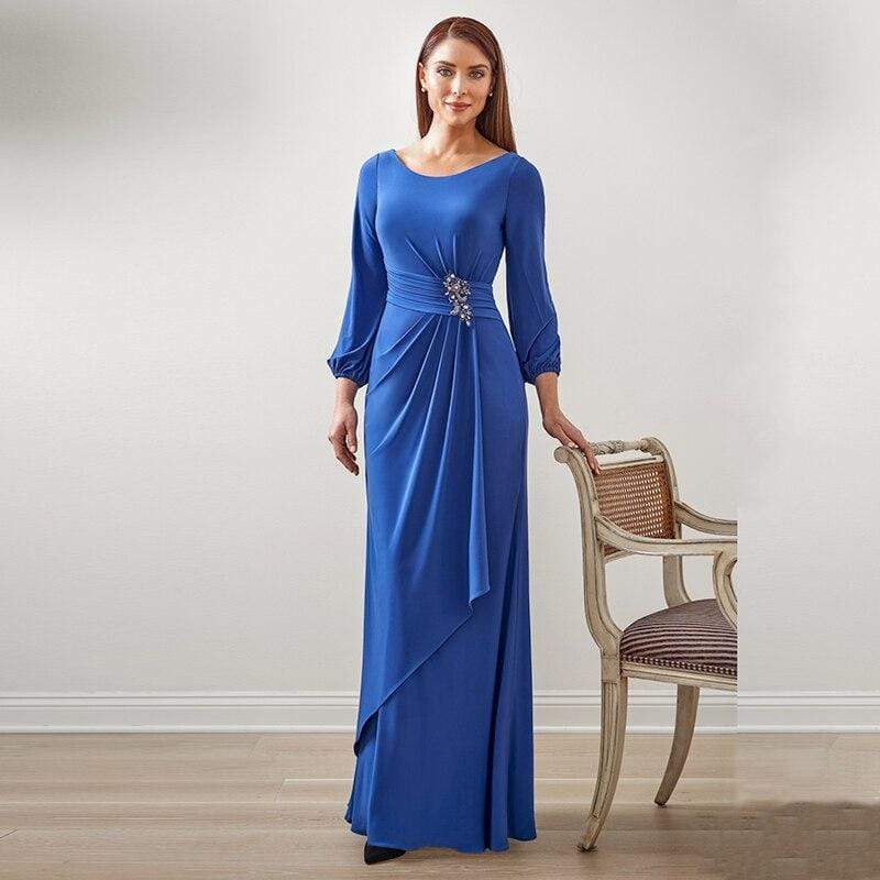Blue Mother Of The Bride Dress